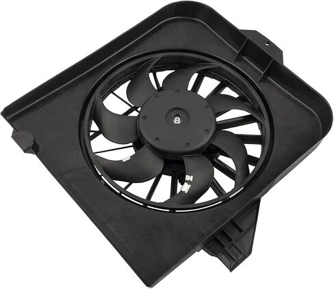 Left Driver Side Engine Cooling Fan Assembly Fit for Dodge Caravan & Grand Caravan & for Chrysler Town & Country 2001-2005, for Chrysler Voyager 2001-2003 Replace# 620-018 in Saudi Arabia