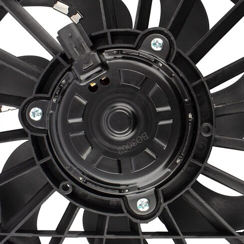Left Driver Side Engine Cooling Fan Assembly Fit for Dodge Caravan & Grand Caravan & for Chrysler Town & Country 2001-2005, for Chrysler Voyager 2001-2003 Replace# 620-018 in Saudi Arabia