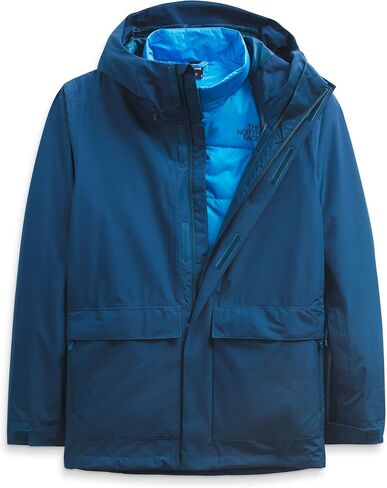THE NORTH FACE Men's Clement Triclimate Jacket, Monterey Blue/Hero Blue, X-Large in Saudi Arabia