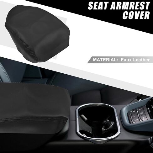Center Console Cover Armrest Cover Waterproof Car Arm Rest Box Cover Protector for Honda Ridgeline 2006-2014 Faux Leather Gray in Saudi Arabia