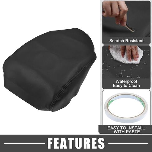 Center Console Cover Armrest Cover Waterproof Car Arm Rest Box Cover Protector for Honda Ridgeline 2006-2014 Faux Leather Gray in Saudi Arabia