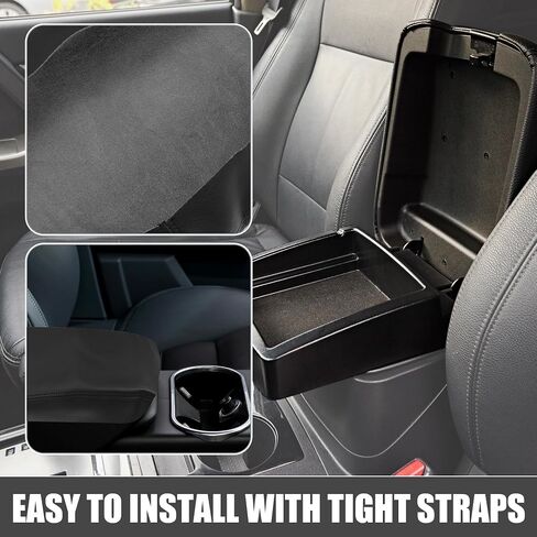 Center Console Cover Armrest Cover Waterproof Car Arm Rest Box Cover Protector for Honda Ridgeline 2006-2014 Faux Leather Gray in Saudi Arabia