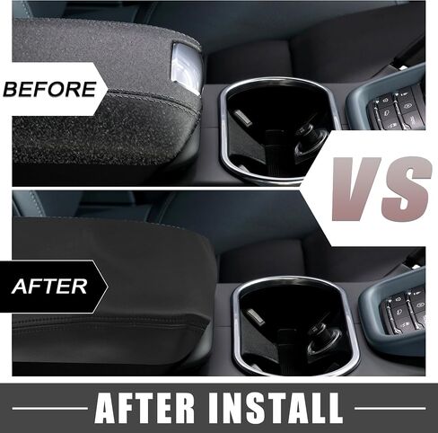 Center Console Cover Armrest Cover Waterproof Car Arm Rest Box Cover Protector for Honda Ridgeline 2006-2014 Faux Leather Gray in Saudi Arabia