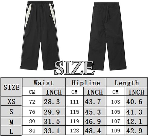 للجنسين Y2k فضفاض Sweatpants الرجال ParachuteTrack السراويل خمر ركض الهيب هوب المتضخم Sweatpants للرجال in Kuwait