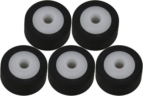 5 Pcs Rubber Bearing Roller Guide Pulley Bearing Wheel Pinch Roller for Audio Radio Tape Recorder in Saudi Arabia