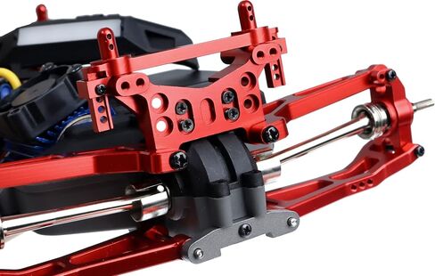 for Hyper Go H16BM Upgrade Parts Front Rear RC Shock Mounts Tower and Body Pillars Upgrade Parts for MJX Hyper Go H16GT H16DR H16 16207 16208 16209 16210 Jetwood 1/16 Scale Upgrade kit Red in Kuwait