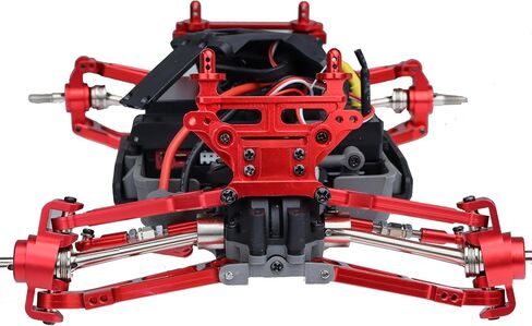 for Hyper Go H16BM Upgrade Parts Front Rear RC Shock Mounts Tower and Body Pillars Upgrade Parts for MJX Hyper Go H16GT H16DR H16 16207 16208 16209 16210 Jetwood 1/16 Scale Upgrade kit Red in Kuwait