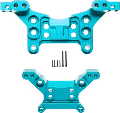 for Hyper Go H16BM Upgrade Parts Front Rear RC Shock Mounts Tower and Body Pillars Upgrade Parts for MJX Hyper Go H16GT H16DR H16 16207 16208 16209 16210 Jetwood 1/16 Scale Upgrade kit Red in Kuwait