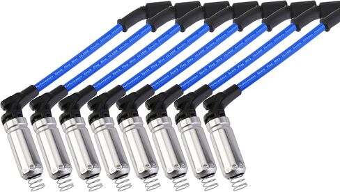 كابل ماستر 10.2 مم أسلاك توصيل الإشعال للسباق لرينيه إكسبريس سافانا 1500 2500 3500 تاهو SSR إنفوي أسندر تريل بليزر EXT 4.8L 5.3L 6.0L V8 LS المحرك 2003-2008 أزرق in Kuwait