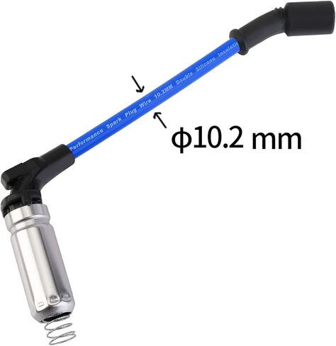 كابل ماستر 10.2 مم أسلاك توصيل الإشعال للسباق لرينيه إكسبريس سافانا 1500 2500 3500 تاهو SSR إنفوي أسندر تريل بليزر EXT 4.8L 5.3L 6.0L V8 LS المحرك 2003-2008 أزرق in Kuwait