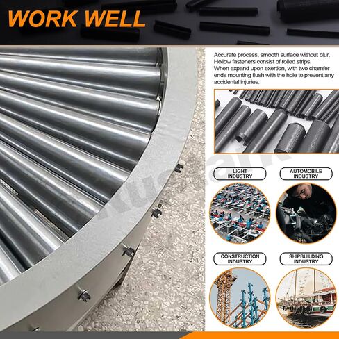 405Pcs 27 Sizes Mixed Roll Pins Assortment Set Split Expansion Pin Assortment Kit M1.5 M2 M2.5 M3 M4 M5 M8 M10 for Home Improvement Automotive Machine Repair in Saudi Arabia