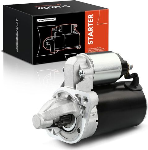 A-Premium Starter Motor Compatible with Hyundai Accent 2001-2010, Kia Rio Rio5 2006-2010 & Dodge Verna 2004-2006, 1.5L 1.6L, Manual Transmission Only, 12V 0.9KW 8 Teeth Clockwise, Replace# 3610022800 in Saudi Arabia