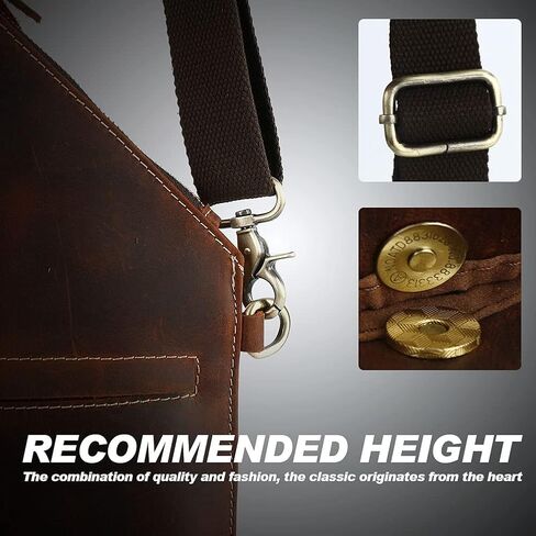 حقيبة كتف جلدية من Leathario للرجال على شكل كتف وحقيبة ظهر كاجوال متعددة الأغراض من الجلد الطبيعي in Kuwait