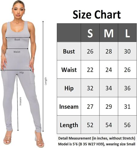 المرأة تانك الأعلى بذلة جيوب البضائع العميق عودة مغرفة الرقبة مثير Bodycon سليم صالح قطعة واحدة in Kuwait