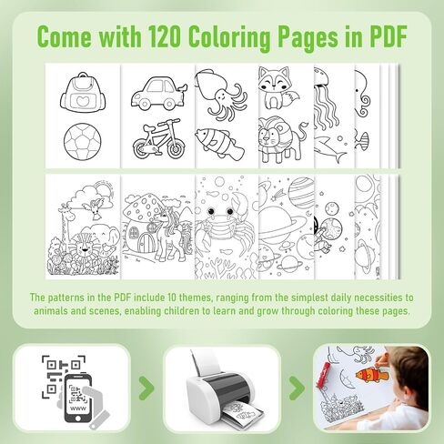 12 Colors Tempera Paint Sticks with 120 PDF Coloring Pages and 30 Stickers, Quick Drying, Smooth, Non-Toxic and Washable Paint Sticks for Kids, Art Supplies for Drawing on Various Objects in Saudi Arabia