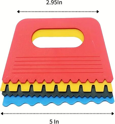 4 قطع من أدوات الرسم، كاشطات طلاء متعددة الألوان نابضة بالحياة للفن DIY، أدوات صياغة إبداعية لتقنيات الرسم المتنوعة in Saudi Arabia