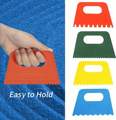 4 قطع من أدوات الرسم، كاشطات طلاء متعددة الألوان نابضة بالحياة للفن DIY، أدوات صياغة إبداعية لتقنيات الرسم المتنوعة in Saudi Arabia