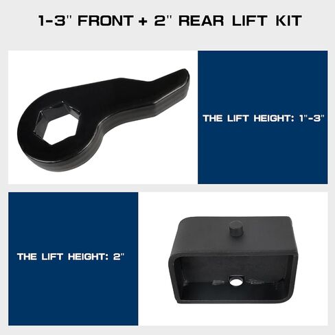 3" Front and Rear Suspension Lift Kit Compatible With Chevy Silverado GMC Sierra 1500 4X4 4WD 1999-2007- Leveling Lift Kits with Strut Spacer and Shock Extenders in Kuwait