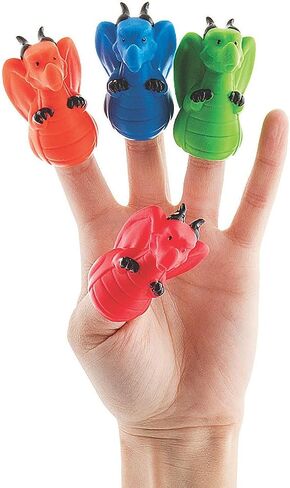 Dragon Finger Puppets | 12 Pack | 2.25 Inch | Medievil Themed in Saudi Arabia
