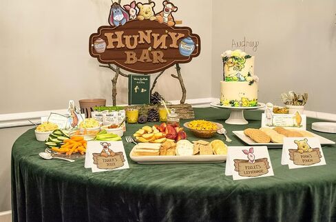 10 قطع من لافتة خيمة طعام ويني هوني لمستلزمات حفلات أعياد الميلاد، هدايا استحمام الطفل، ديكور الحفلات in Kuwait