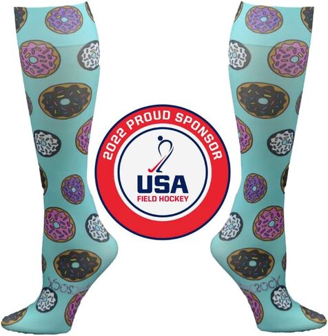 جوارب دوناتس باللون الفيروزي، بطانة أداء، حماية ماصة للرطوبة للهوكي الميداني، وهوكي الجليد، وكرة القدم in Kuwait