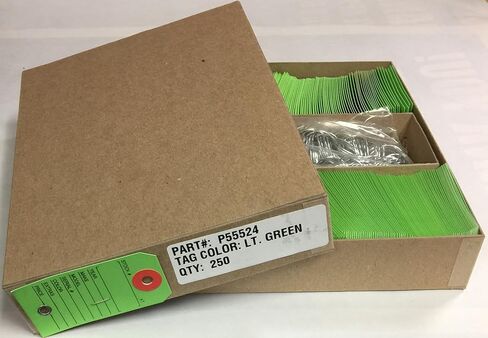 Paper Key Tag with Metal Rings - Green 250 Quantity (C5) in Kuwait