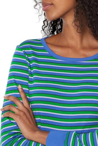 Amazon Essentials Women's Snug-Fit Cotton Pajama Set-Discontinued Colors in Saudi Arabia