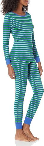 Amazon Essentials Women's Snug-Fit Cotton Pajama Set-Discontinued Colors in Saudi Arabia