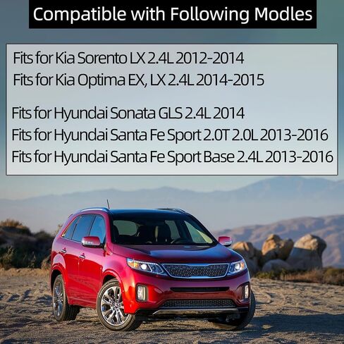 مولد كهربائي 12 فولت 150 أمبير مناسب لسيارة Kia Optima EX/LX، مناسب لسيارة Sorento LX 2.4L مناسب لسيارة Hyundai Santa GLS 2.4L، مناسب لسيارة Santa Fe Sport 2.0T 2.0L/Base 2.4L 13-16 OE*37300-2G800 37300-2G850 37300 -2G855 in Saudi Arabia