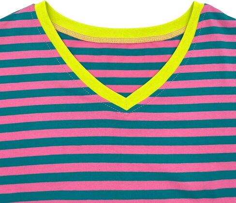 تيشيرتات نسائية صيفية بأكمام 3/4 من Dailiup كاجوال برقبة على شكل حرف V وتيز سادة وجذابة وبلوزات علوية أساسية in Kuwait