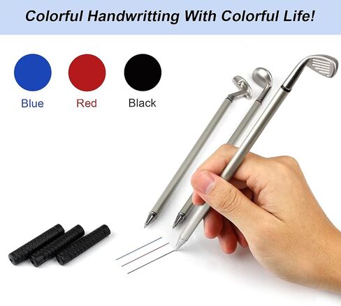 Golf Pen Set, Mini Desktop Golf Ball Pen Gift Set Includes Putting Green, Three Golf Clubs Pen, Golf Balls and Golf Flag, White Elephant Gifts for Adults, Golf Gifts for Men Desk Games in Saudi Arabia