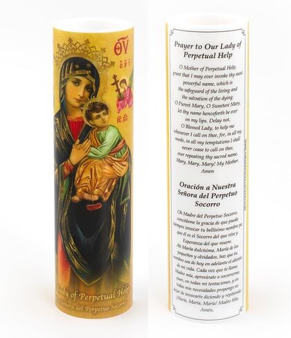 Our Lady of Perpetual Help LED Candle in Saudi Arabia