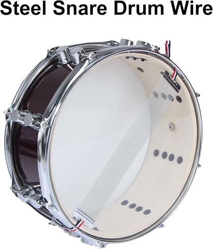 Bstinay 3 قطع 20 خيط طبلة سنير سلك متين 12 بوصة طبلة كمين زنبركية فضية in Kuwait