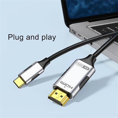 USB C to HDMI Adapter, USB_C Hub to 4K HDMI with 100W PD & USB 3.0 Port Multiport Digital AV Converter for MacBook, iPhone 15, Tablets, iPad Pro/air, Switch and More USB-C Devices (USB_C + HDMI 3IN1) in Kuwait