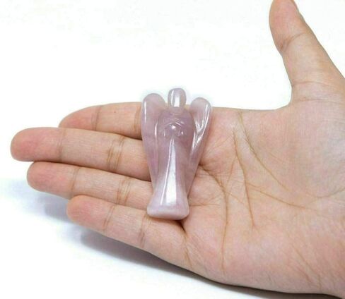 تماثيل منحوتة من وندر كير بوكيت جارديان آنجل تايجر آي كريستال من الأحجار الكريمة الطبيعية ريكي هيلينج إنيرجي (1.5 بوصة - 2.0 بوصة) (عبوة من قطعتين) in Kuwait