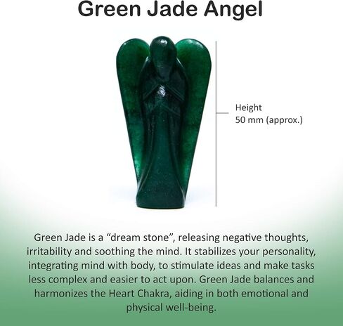 تماثيل منحوتة من وندر كير بوكيت جارديان آنجل تايجر آي كريستال من الأحجار الكريمة الطبيعية ريكي هيلينج إنيرجي (1.5 بوصة - 2.0 بوصة) (عبوة من قطعتين) in Kuwait