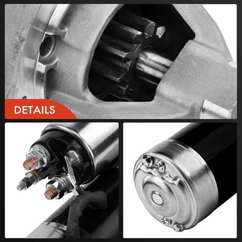 محرك A-Premium Starter متوافق مع Jeep Grand Cherokee 1993-1998 5.2L 5.9L، Grand Wagoneer 1993 5.2L، 12V 1.7KW 10 أسنان في اتجاه عقارب الساعة، استبدال # 56004934 in Saudi Arabia