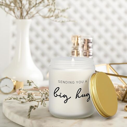 Thinking of You Gifts for Women, Get Well Soon Gift for Women, Cheer Up Feel Better for Birthday Christmas, Sorry for You Loss Sympathy Present for Friend Mothers Sister, Lavender Sending Hug Candle in Saudi Arabia