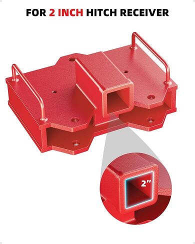 2 inch Forklift Trailer Hitch Receiver for Dual Pallet Forks, 6500 lbs Towing Capacity Forklift Tow Hitch Attachment Adapter for 2'' Class III & IV Inserts in Saudi Arabia