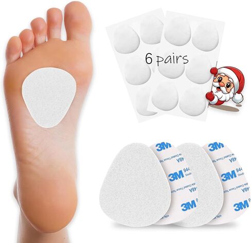Metatarsal Pads for Men and Women, Ball of Foot Cushions | Felt Metatarsal Pads Reduce Forefoot Friction, 1/4" Thick - 6 Pairs, Skin Color in Saudi Arabia