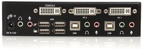 StarTech.com 2 Port DVI KVM Switch - USB DVI Dual Link - Hot-key & Audio Support - 1920x1200 KVM Switch - KVM Video Switch (SV231DVIUA),Black in Saudi Arabia