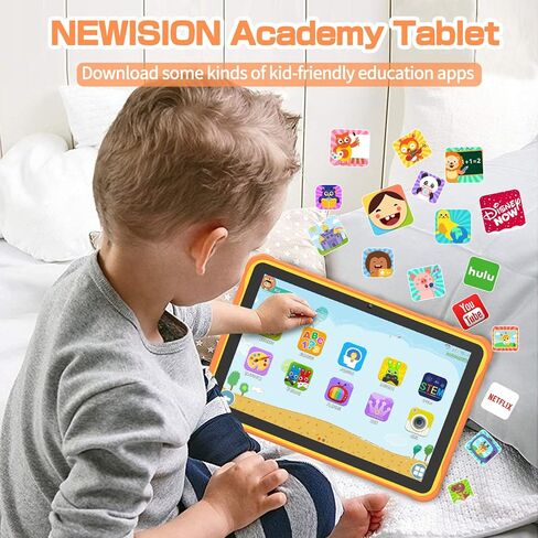 10 inch Tablet for Kids,Android Tablet 32GB ROM 512GB Expand, Parental Control, Kids Software Pre-Installed, WiFi, Dual Camera,6000MAH,Shockproof Case,Toddler Tablet for Kids Age 3+ in Saudi Arabia