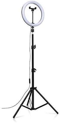 1.1m RGB Set Camera Photo 26cm/10in Circle Light Ring Dimmable Led Selfie USB Lumiere for Makeup Video Tiktok Studio Light with Tripod Stand in Saudi Arabia