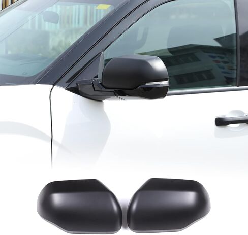 Car Door Rear View Mirror Cover Cap Compatible with Toyota Tundra 2007-2021 Sequoia 2008-2020 Outside Side Rearview Mirror Cover Trim Side Mirror Cap Protection ABS Accessories, Without Turn Signals in Saudi Arabia
