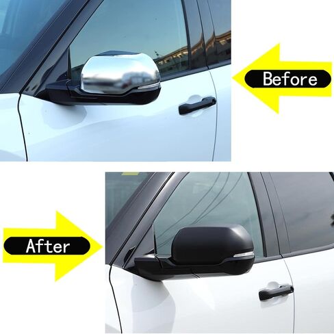 Car Door Rear View Mirror Cover Cap Compatible with Toyota Tundra 2007-2021 Sequoia 2008-2020 Outside Side Rearview Mirror Cover Trim Side Mirror Cap Protection ABS Accessories, Without Turn Signals in Saudi Arabia