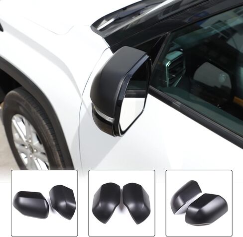 Car Door Rear View Mirror Cover Cap Compatible with Toyota Tundra 2007-2021 Sequoia 2008-2020 Outside Side Rearview Mirror Cover Trim Side Mirror Cap Protection ABS Accessories, Without Turn Signals in Saudi Arabia