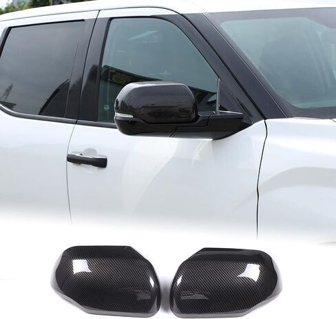 Car Door Rear View Mirror Cover Cap Compatible with Toyota Tundra 2007-2021 Sequoia 2008-2020 Outside Side Rearview Mirror Cover Trim Side Mirror Cap Protection ABS Accessories, Without Turn Signals in Saudi Arabia