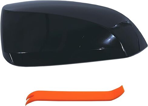 Left Driver Side Mirror Cover Cap Compatible with Toyota Rav4 2019-2023 With Turn Signal Glossy Black(NOT for LE & Hybrid LE) in Saudi Arabia