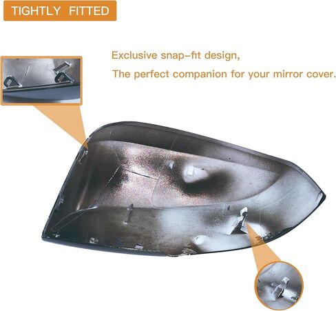 Left Driver Side Mirror Cover Cap Compatible with Toyota Rav4 2019-2023 With Turn Signal Glossy Black(NOT for LE & Hybrid LE) in Saudi Arabia