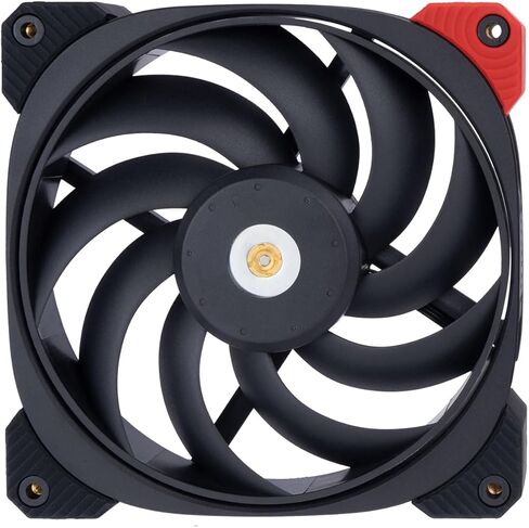 InWin DN120PRO PWM، مروحة هادئة ممتازة 120 مم، مروحة ضغط ثابتة بدرجة احترافية، محرك ثلاثي الطور، خيط لولبي معدني، PWM، FDB مع درع محمل نحاسي، 4 دبابيس (120 مم، أسود)، حتى 2200 دورة في الدقيقة in Kuwait
